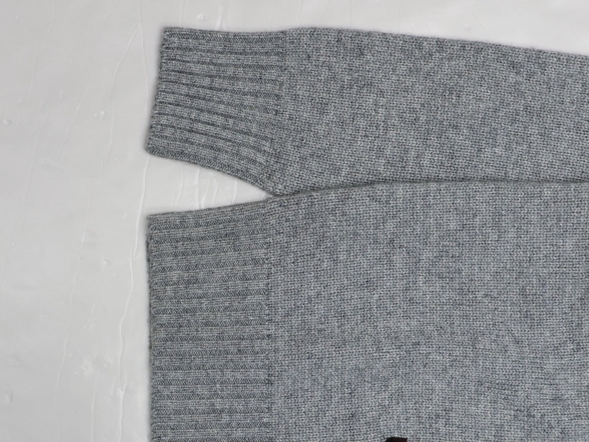 Ralph Lauren Grey Hoodie Bear Sweater