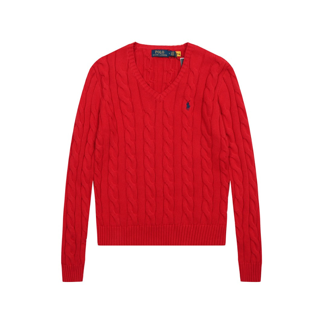 R.Lauren Cotton V Knit Sweater