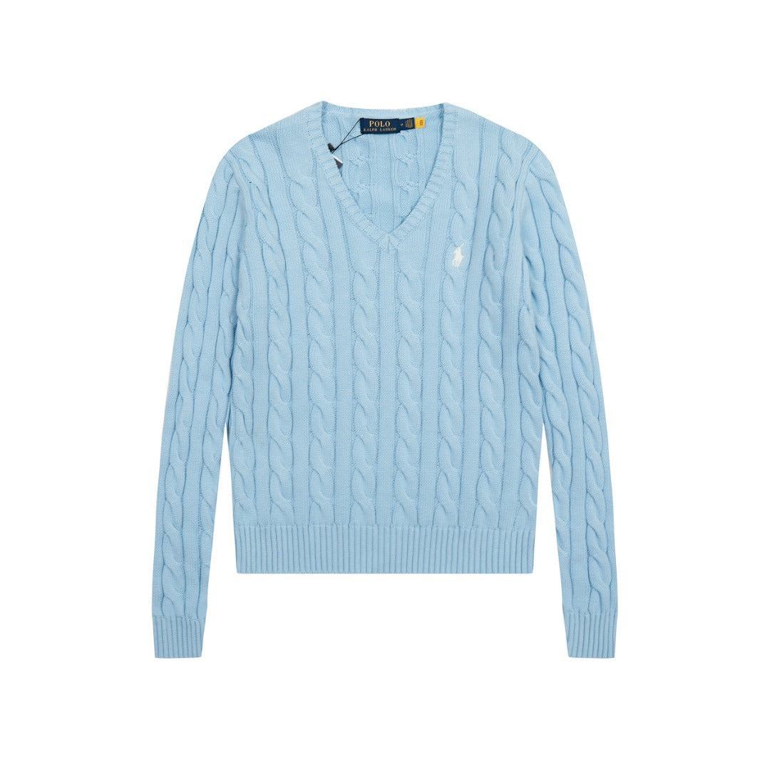 R.Lauren Cotton V Knit Sweater