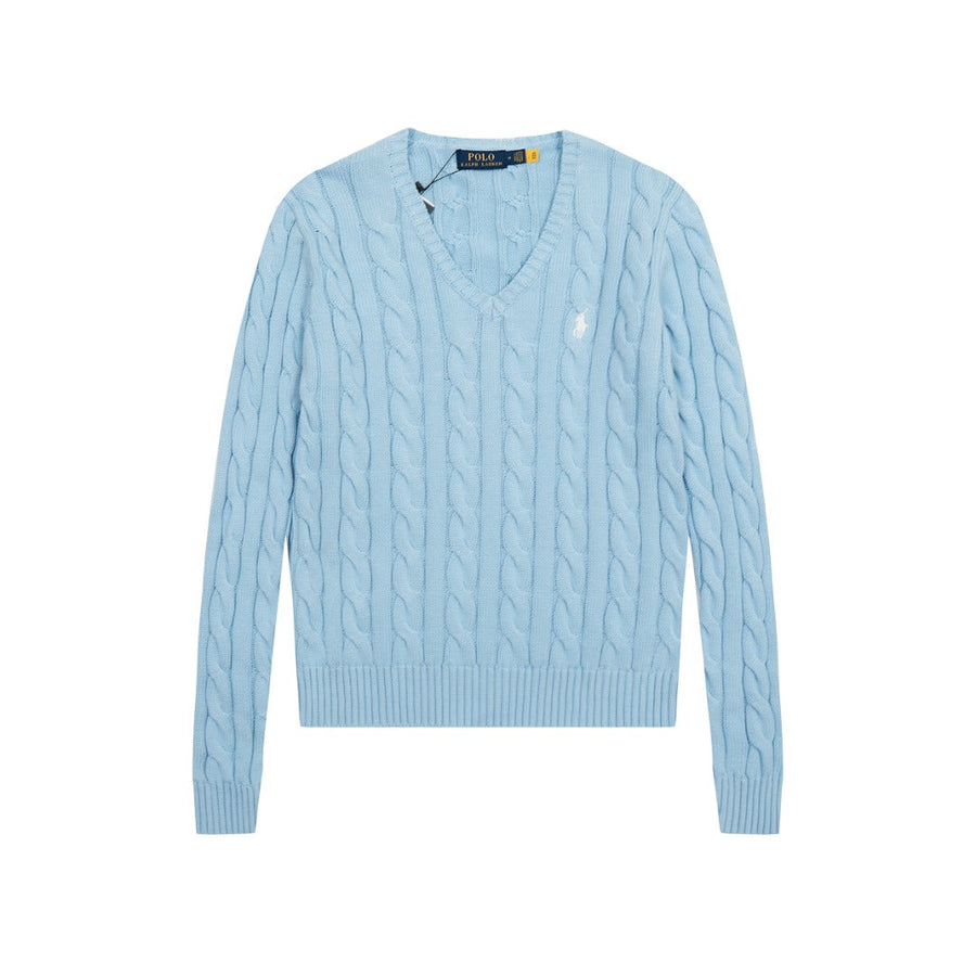 R.Lauren Cotton V Knit Sweater