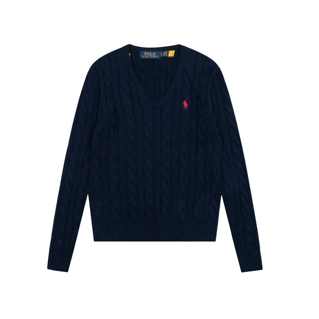 R.Lauren Cotton V Knit Sweater