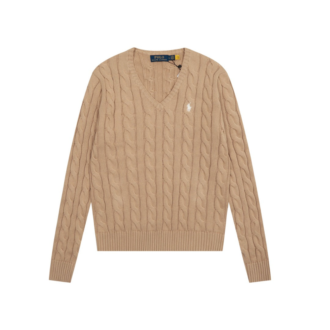R.Lauren Cotton V Knit Sweater
