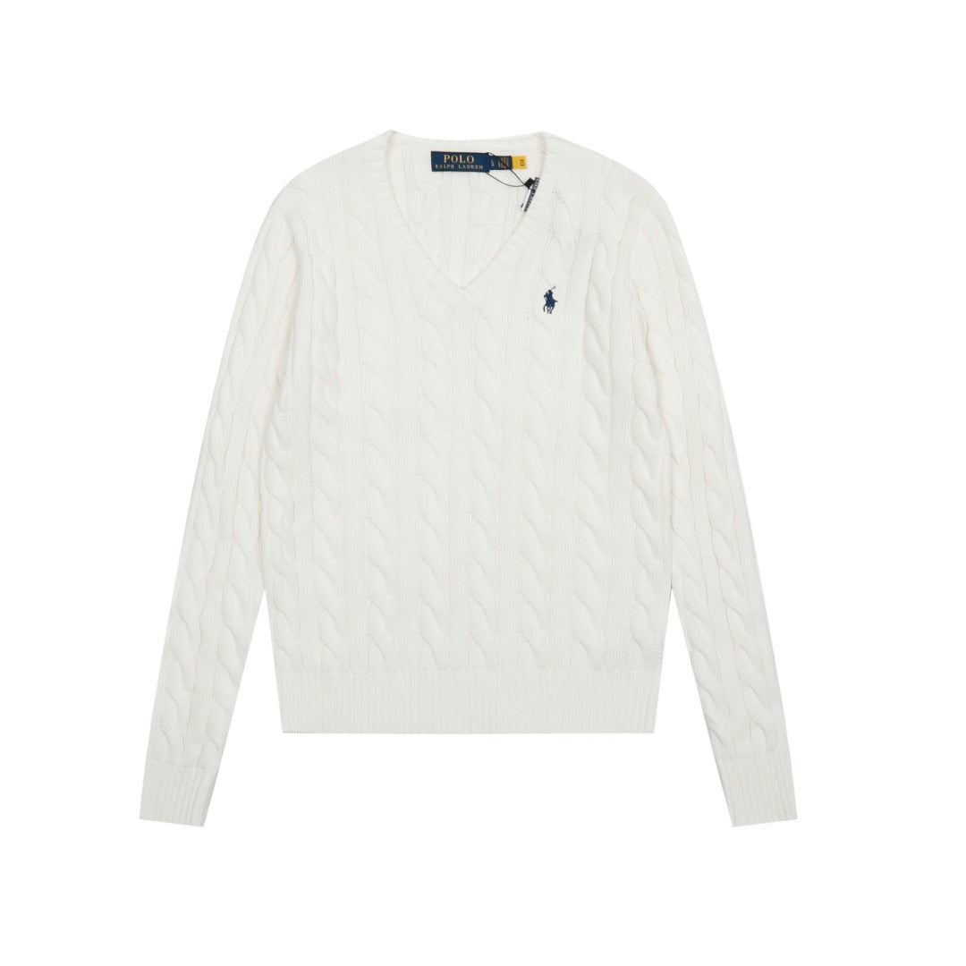 R.Lauren Cotton V Knit Sweater