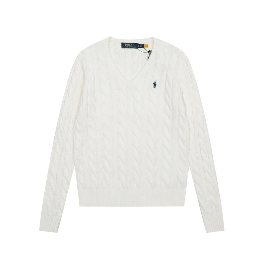 R.Lauren Cotton V Knit Sweater