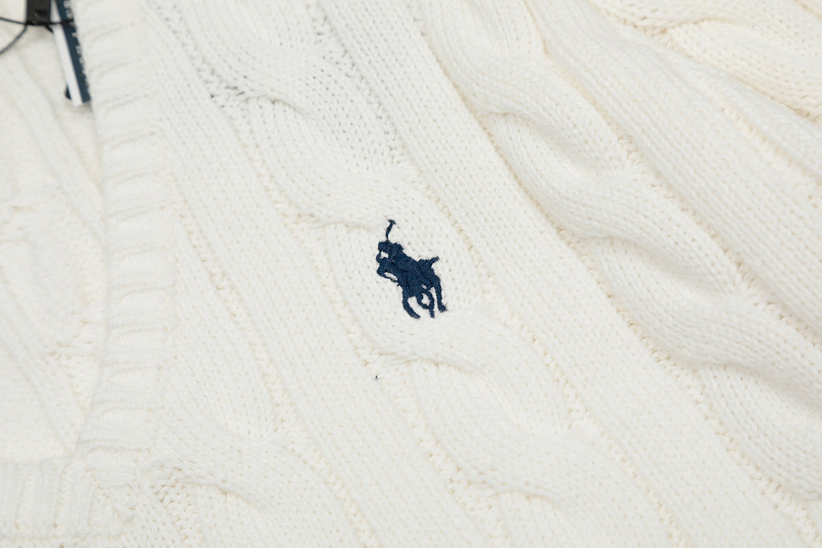 R.Lauren Cotton V Knit Sweater