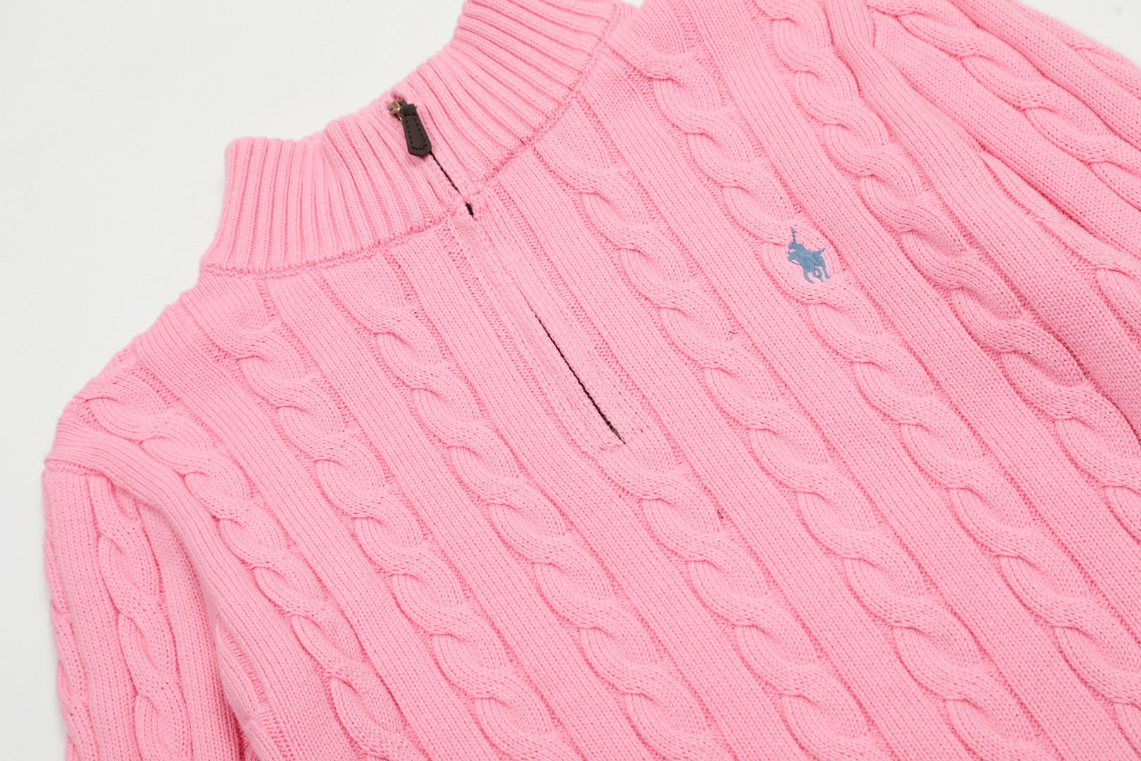 Ralph Lauren Yarım Fermuarlı Örgü Kazak
