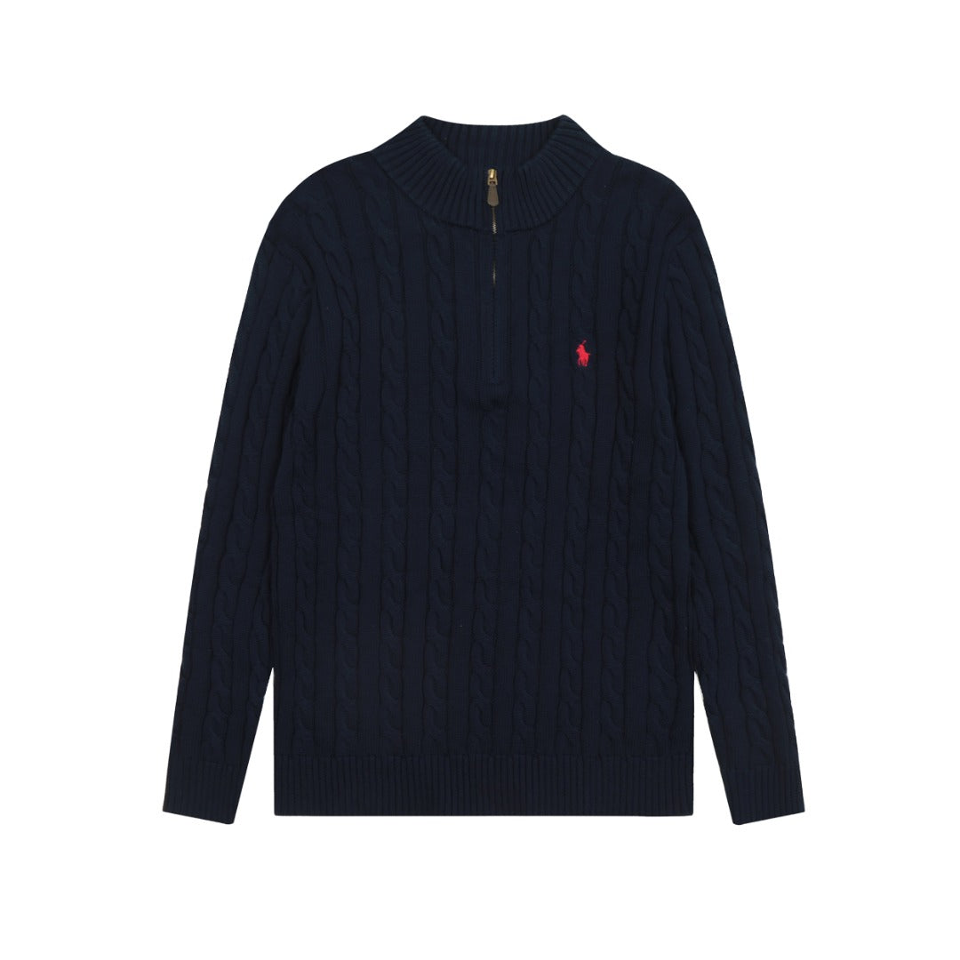 Ralph Lauren Yarım Fermuarlı Örgü Kazak