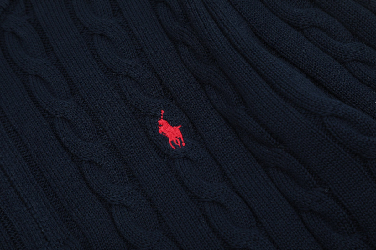Ralph Lauren Half-Zip Cable Knit Sweater