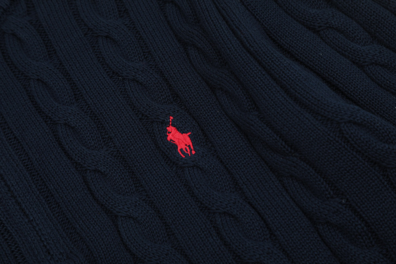 Ralph Lauren Yarım Fermuarlı Örgü Kazak