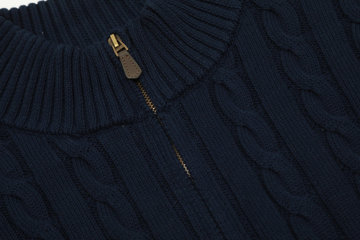 Ralph Lauren Half-Zip Cable Knit Sweater