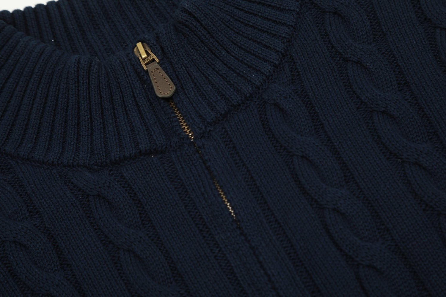 Ralph Lauren Yarım Fermuarlı Örgü Kazak