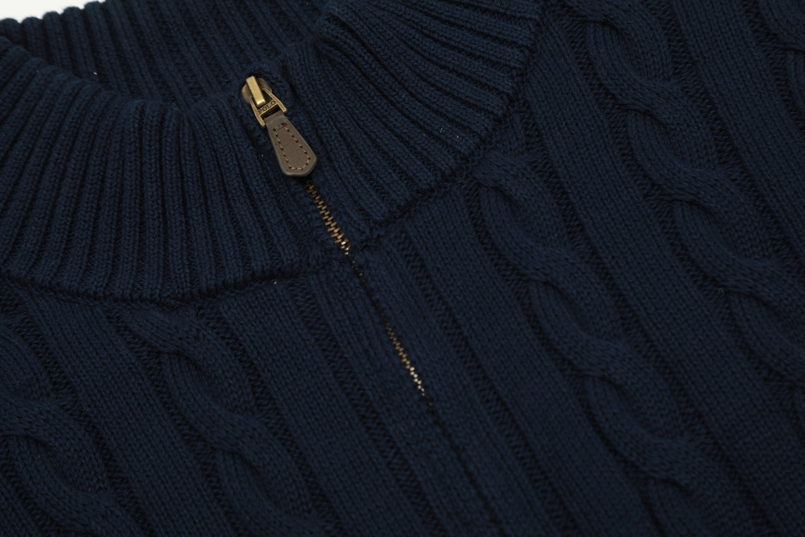 Ralph Lauren Yarım Fermuarlı Örgü Kazak