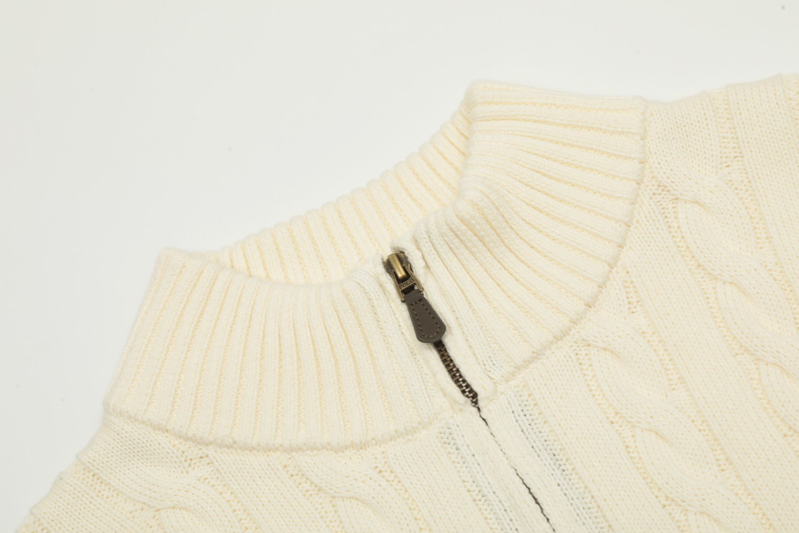Ralph Lauren Half-Zip Cable Knit Sweater