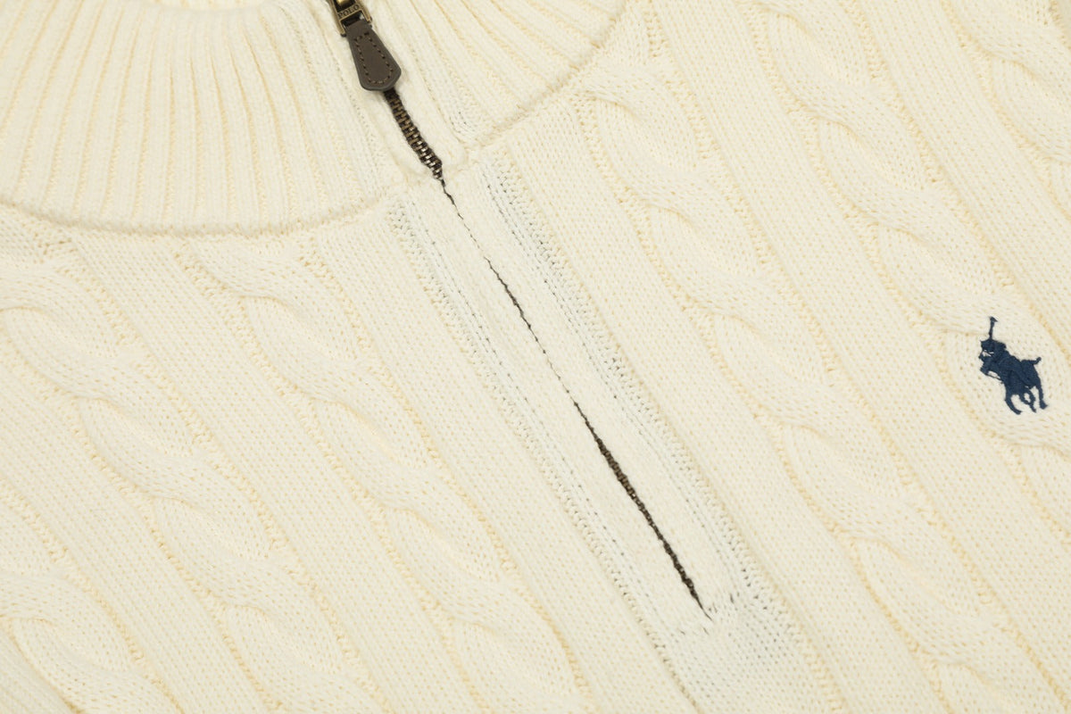 Ralph Lauren Half-Zip Cable Knit Sweater
