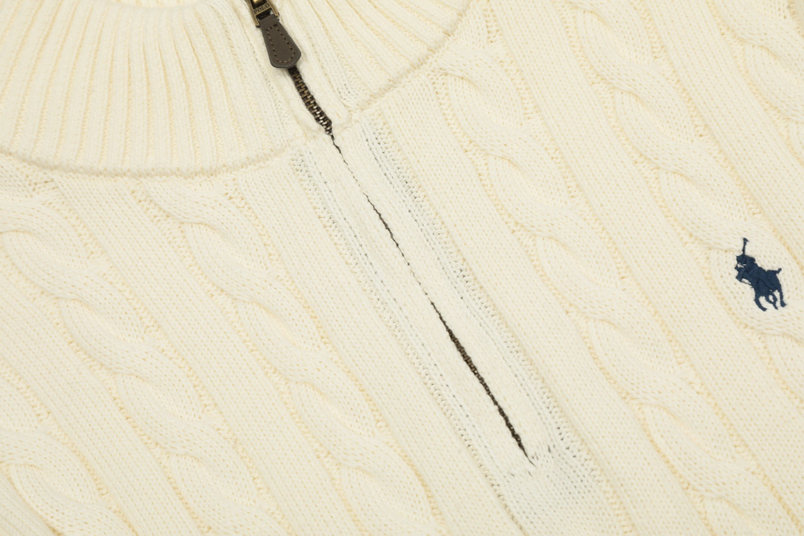 Ralph Lauren Half-Zip Cable Knit Sweater