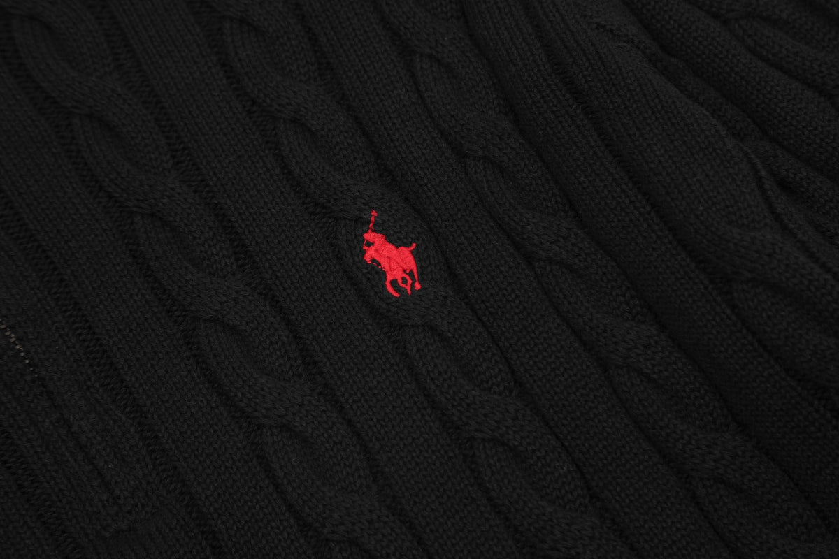 Ralph Lauren Half-Zip Cable Knit Sweater