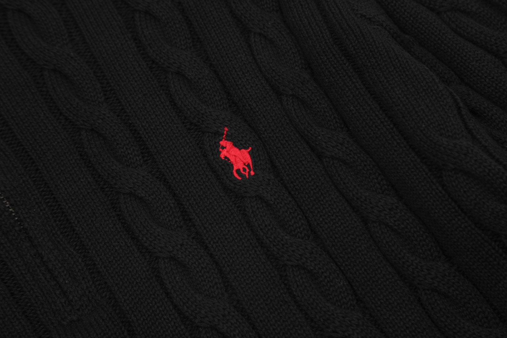Ralph Lauren Half-Zip Cable Knit Sweater