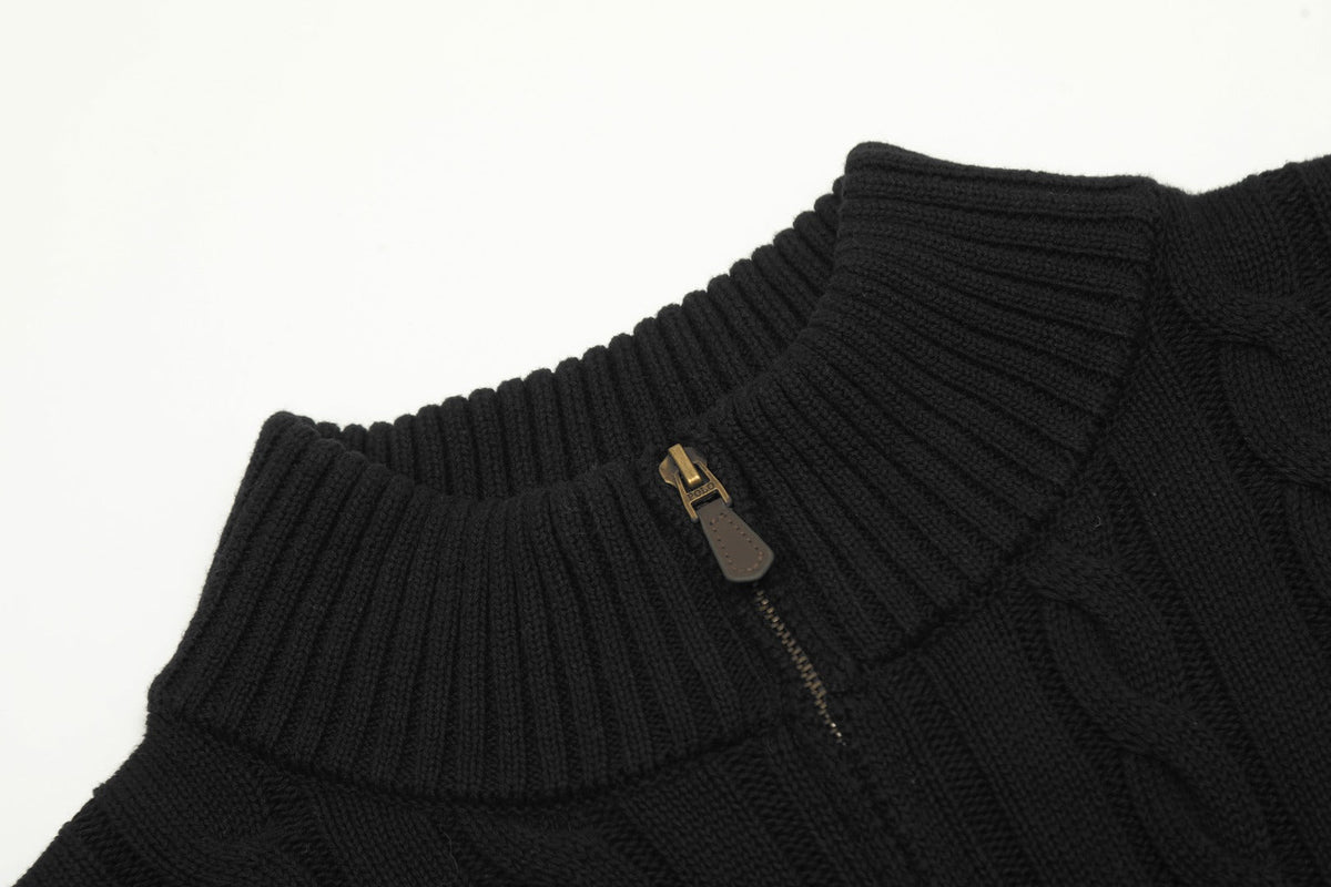 Ralph Lauren Half-Zip Cable Knit Sweater