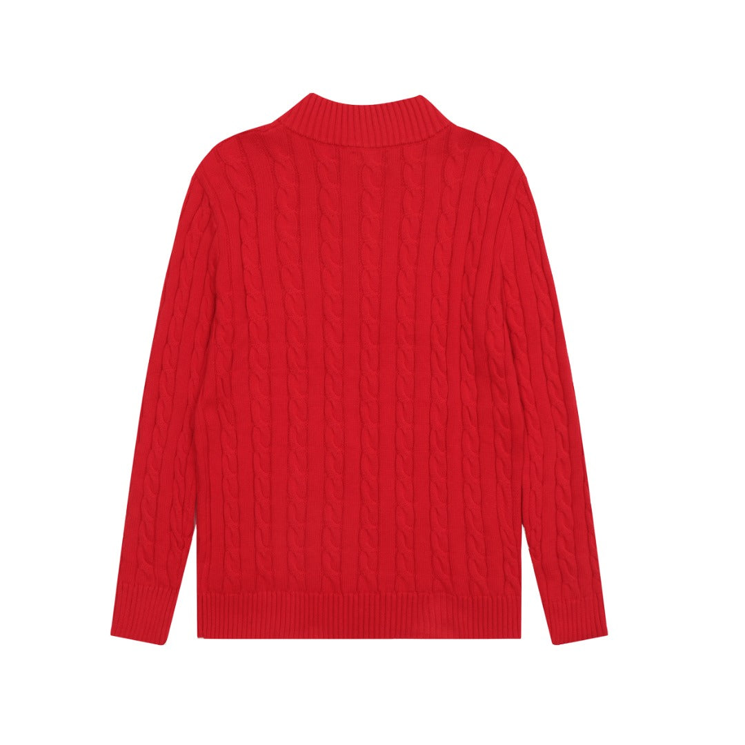 Ralph Lauren Yarım Fermuarlı Örgü Kazak