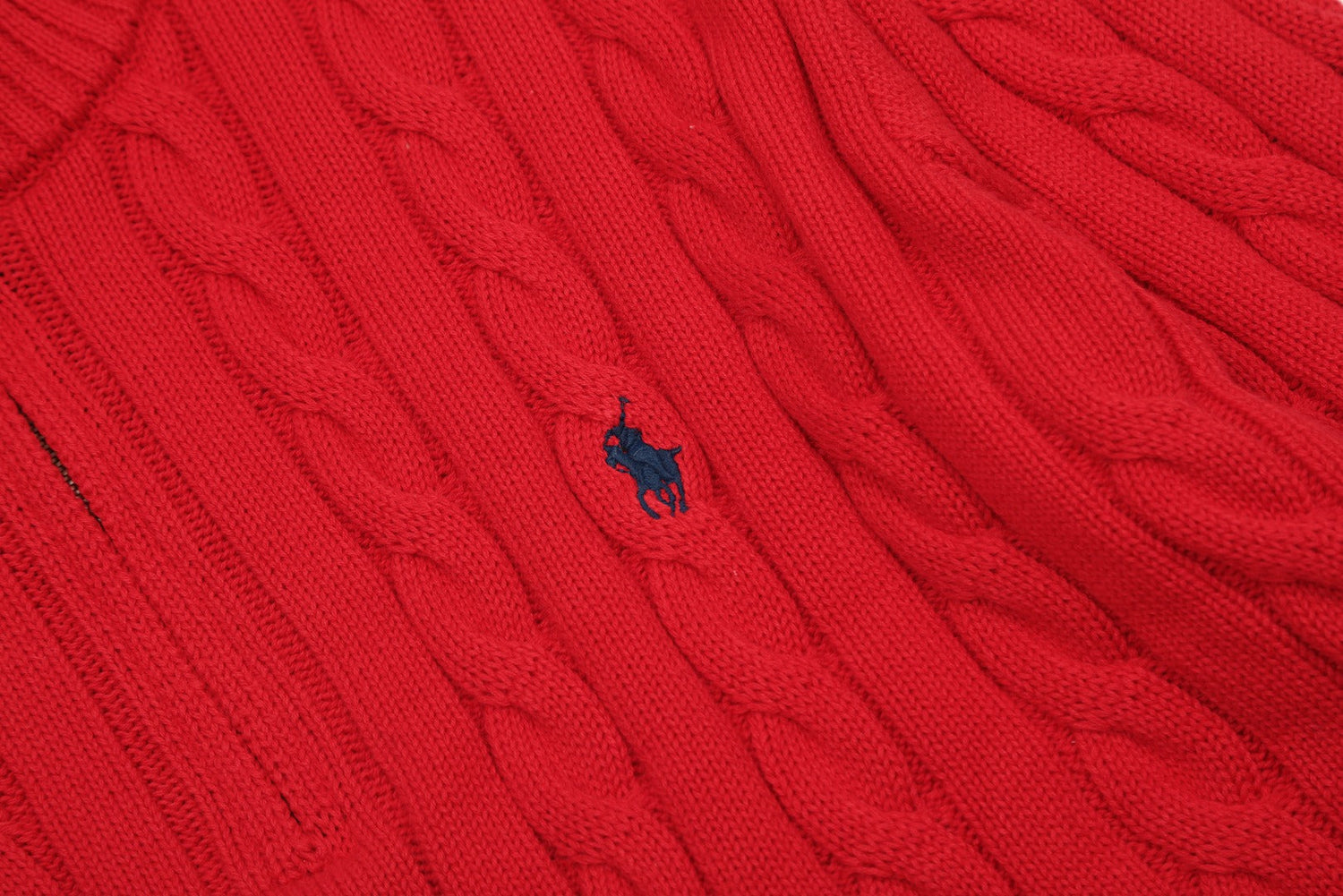 Ralph Lauren Yarım Fermuarlı Örgü Kazak