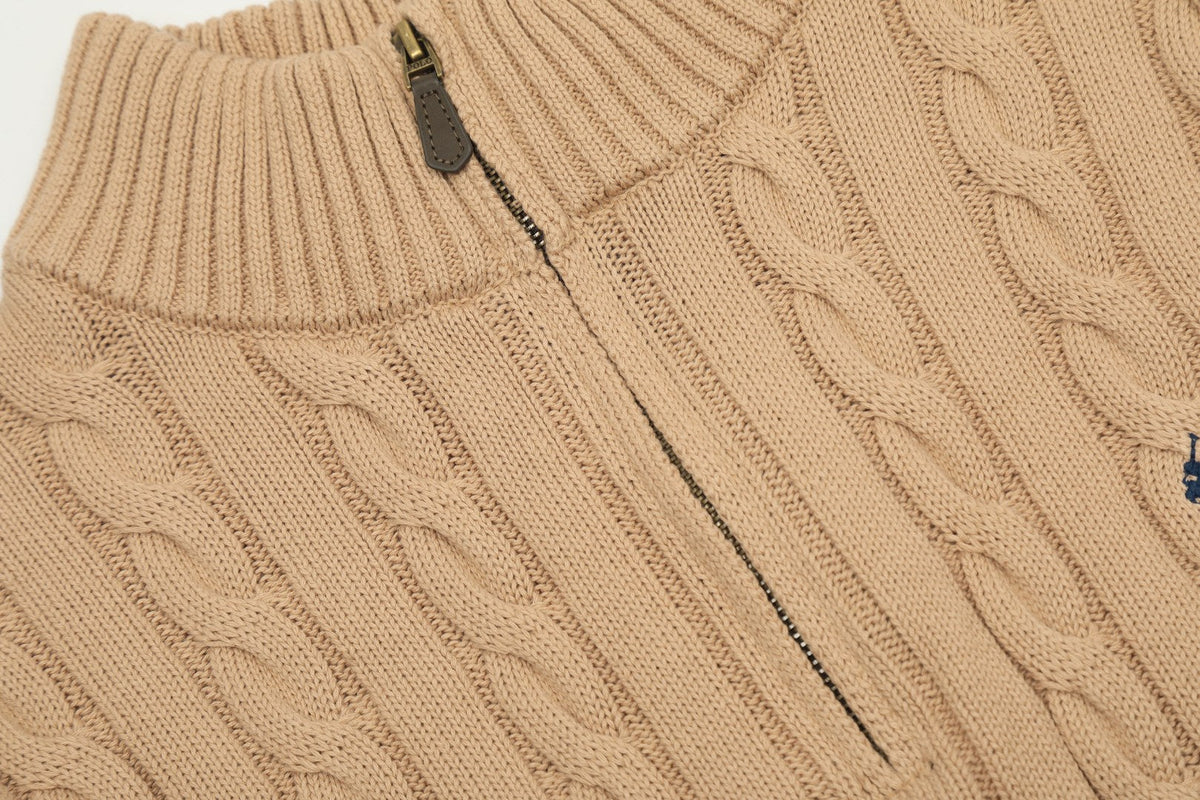 Ralph Lauren Half-Zip Cable Knit Sweater