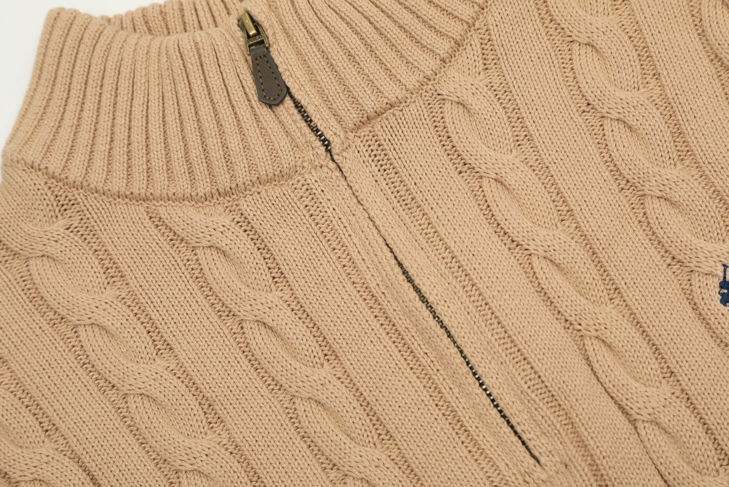Ralph Lauren Yarım Fermuarlı Örgü Kazak