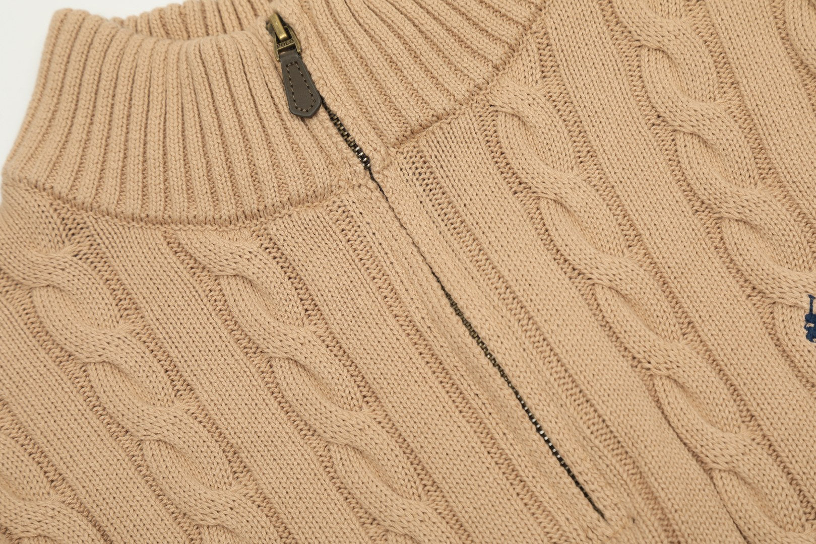 Ralph Lauren Half-Zip Cable Knit Sweater