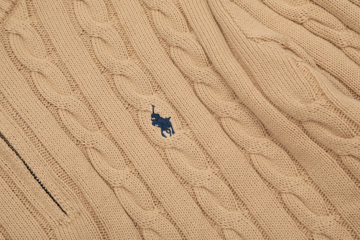 Ralph Lauren Half-Zip Cable Knit Sweater