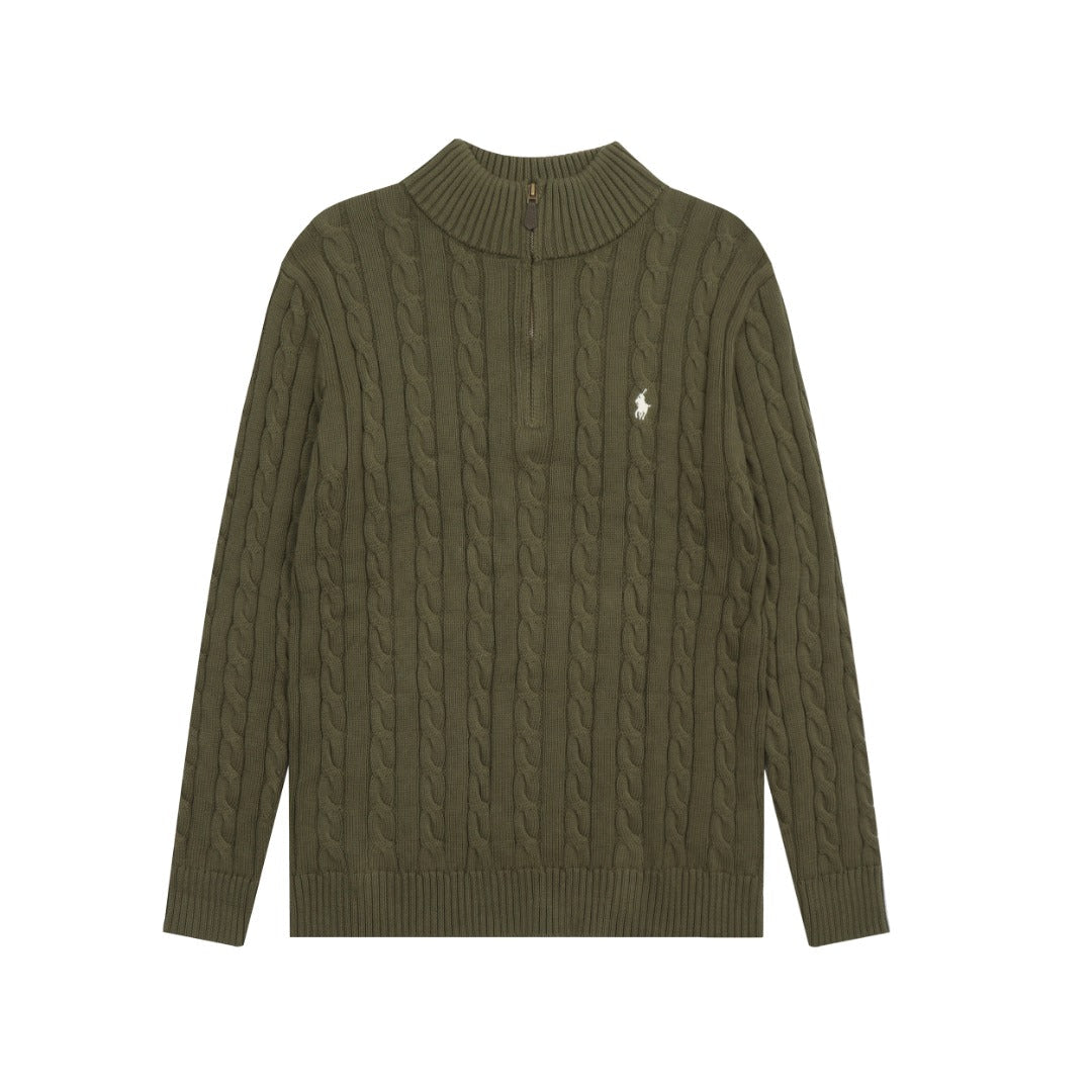 Ralph Lauren Half-Zip Cable Knit Sweater