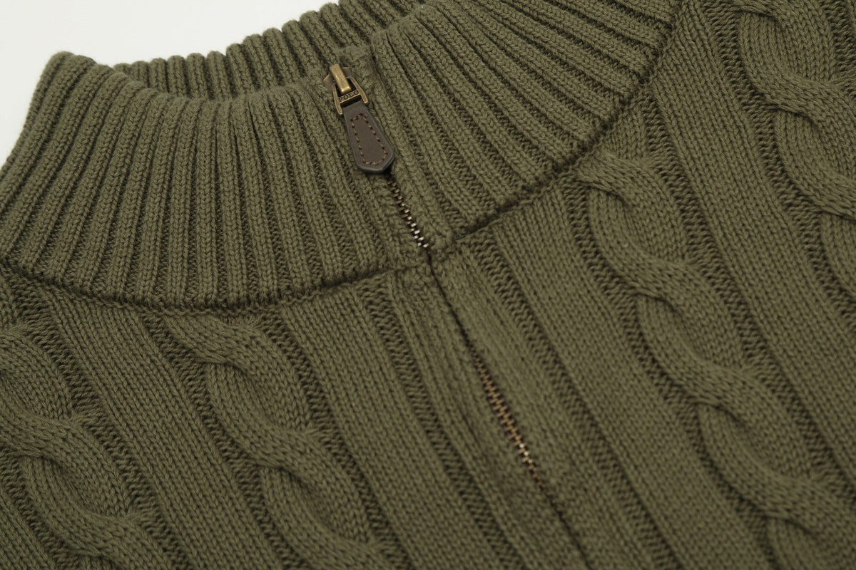 Ralph Lauren Half-Zip Cable Knit Sweater