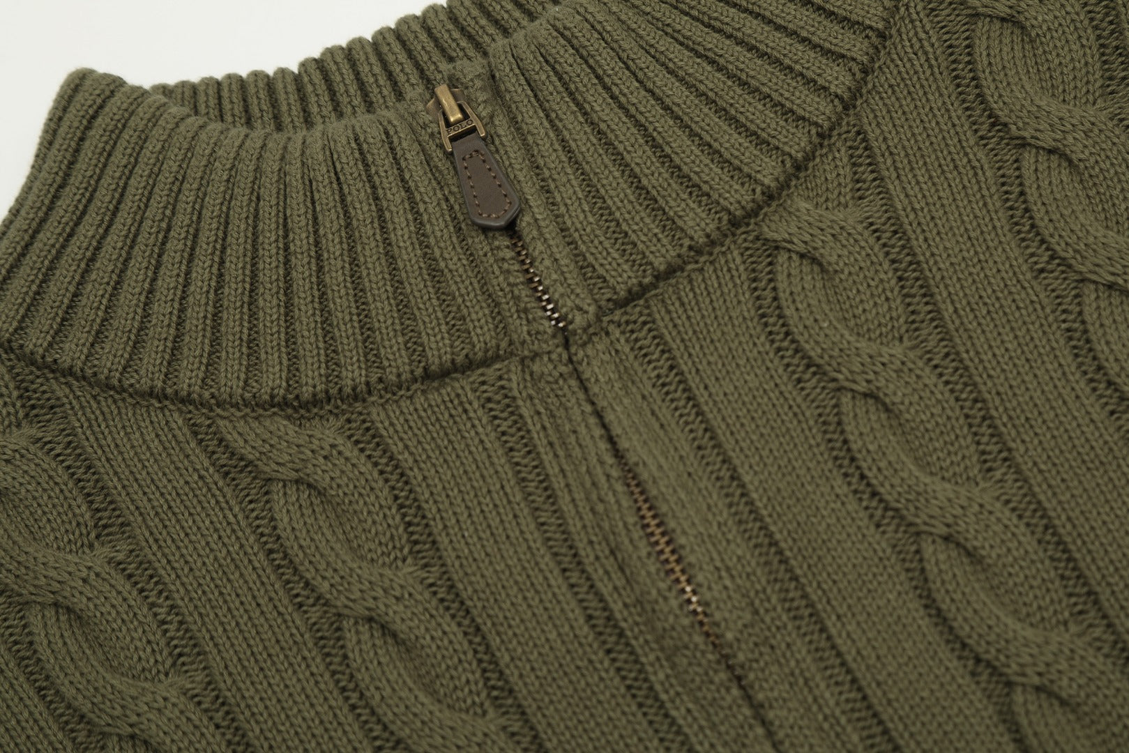 Ralph Lauren Half-Zip Cable Knit Sweater