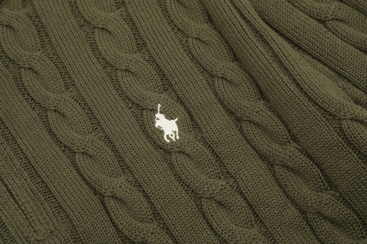 Ralph Lauren Half-Zip Cable Knit Sweater