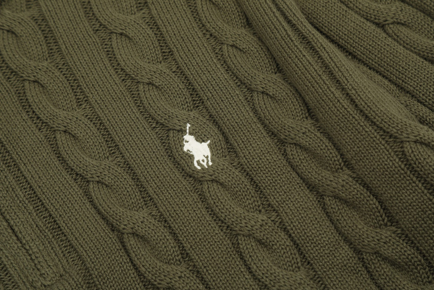 Ralph Lauren Yarım Fermuarlı Örgü Kazak