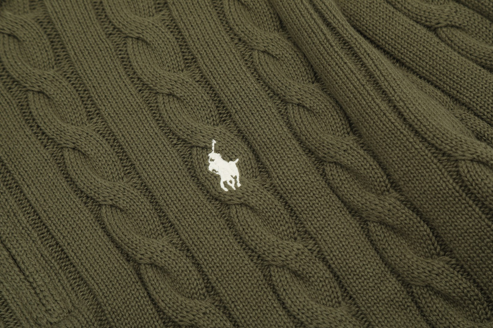 Ralph Lauren Half-Zip Cable Knit Sweater