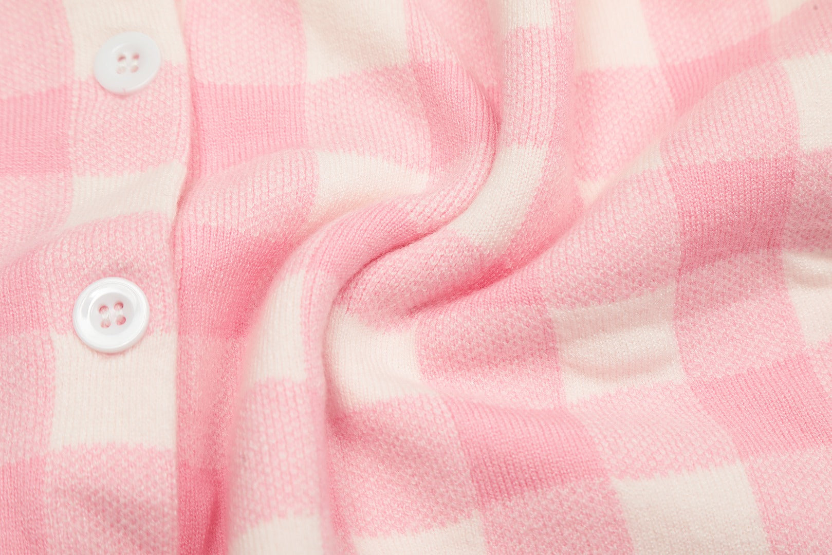 R.Lauren Checkered Cotton Cardigan