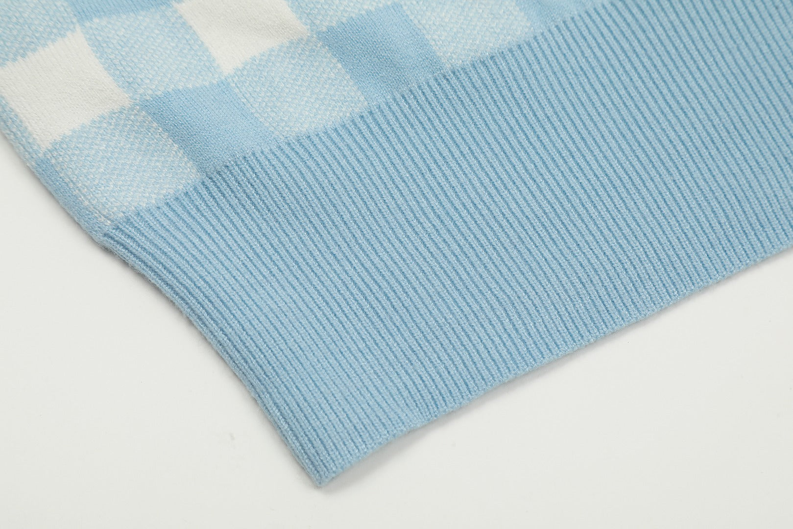 R.Lauren Checkered Cotton Cardigan