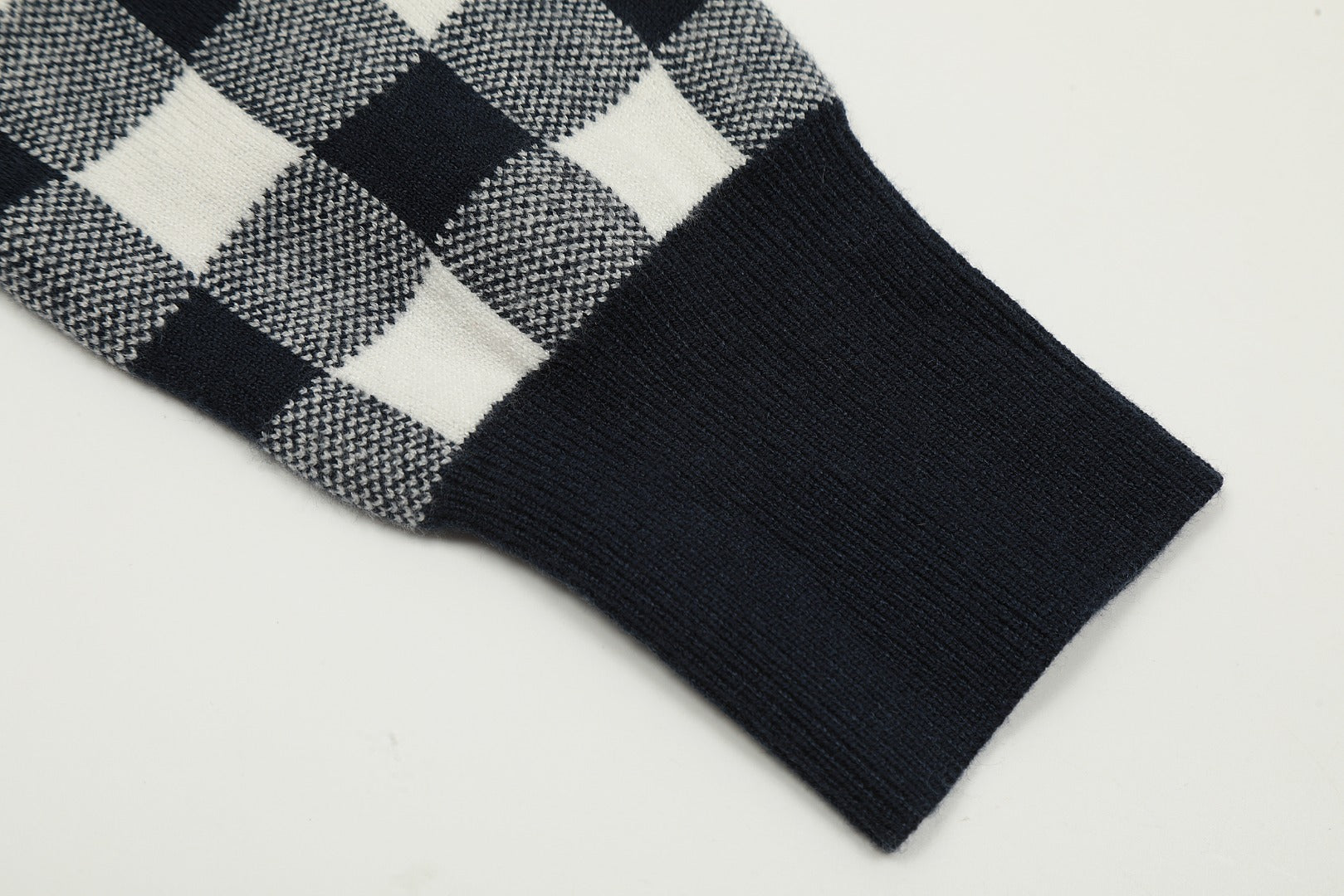 R.Lauren Checkered Cotton Cardigan
