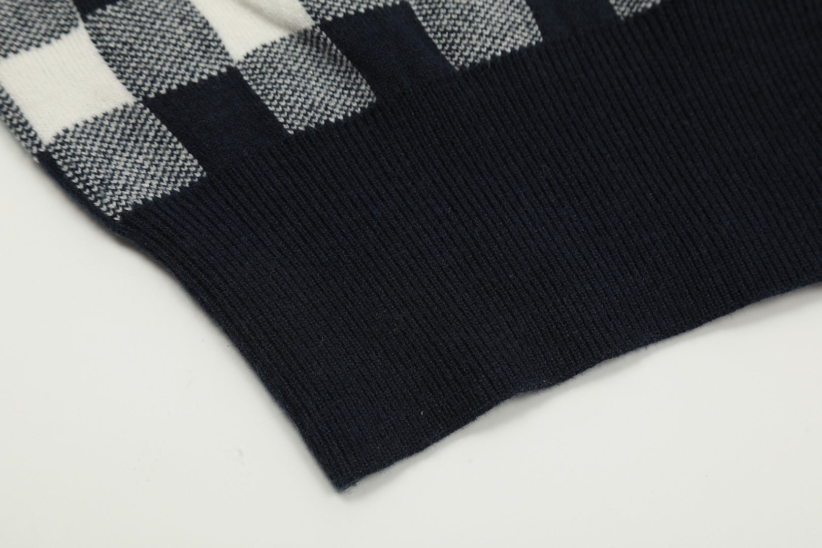 R.Lauren Checkered Cotton Cardigan