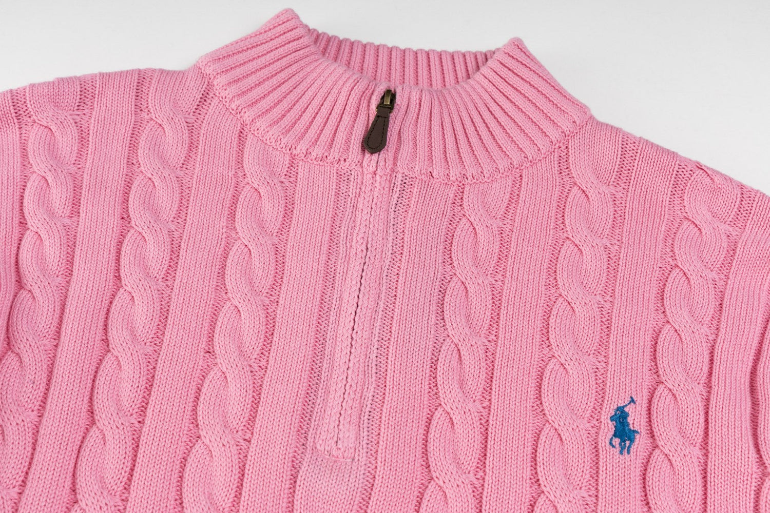 Ralph Lauren Yüksek Yoğunluklu İşlemeli Yarım Balıkçı Yaka Örgü Kazak