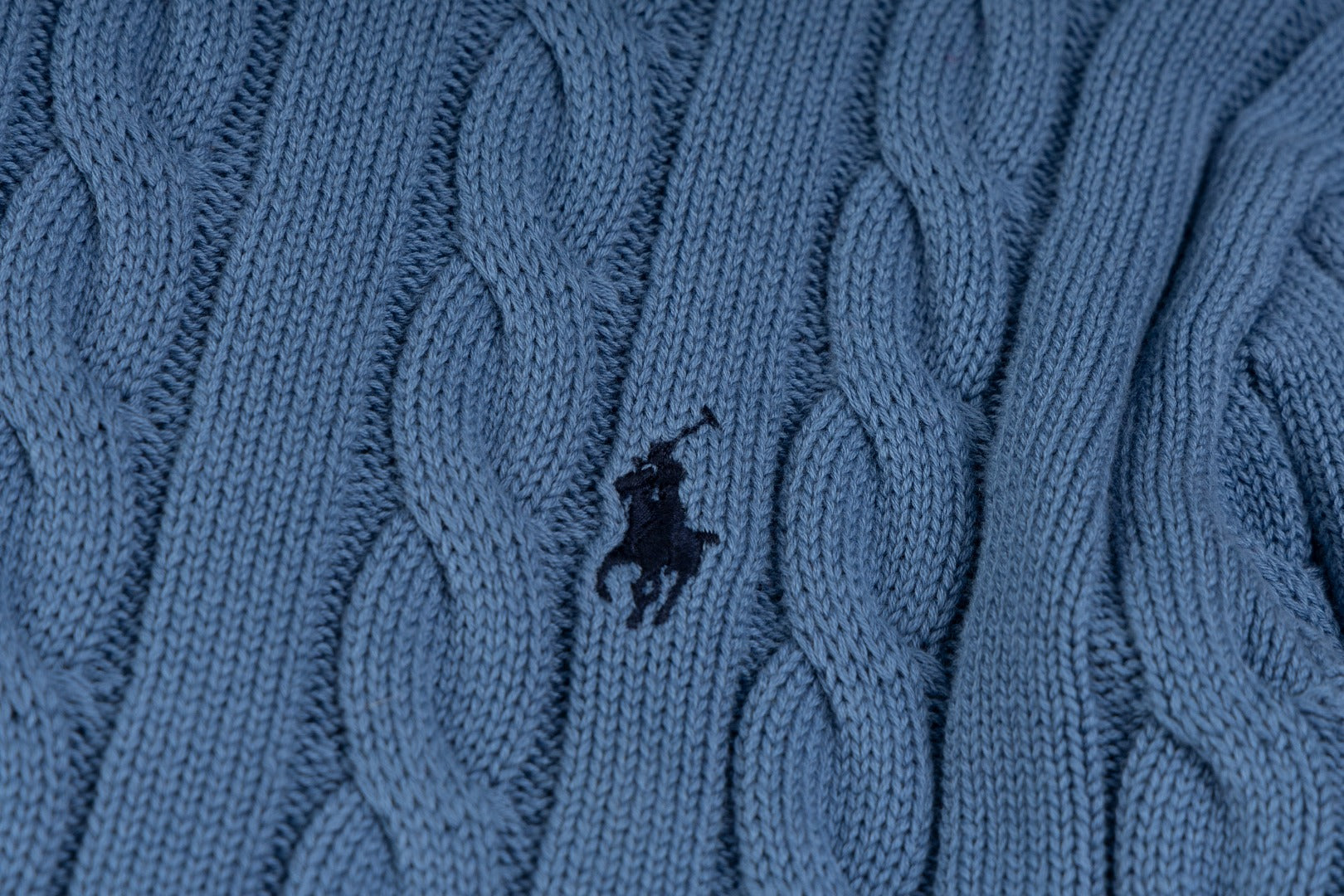 Ralph Lauren Yüksek Yoğunluklu İşlemeli Yarım Balıkçı Yaka Örgü Kazak