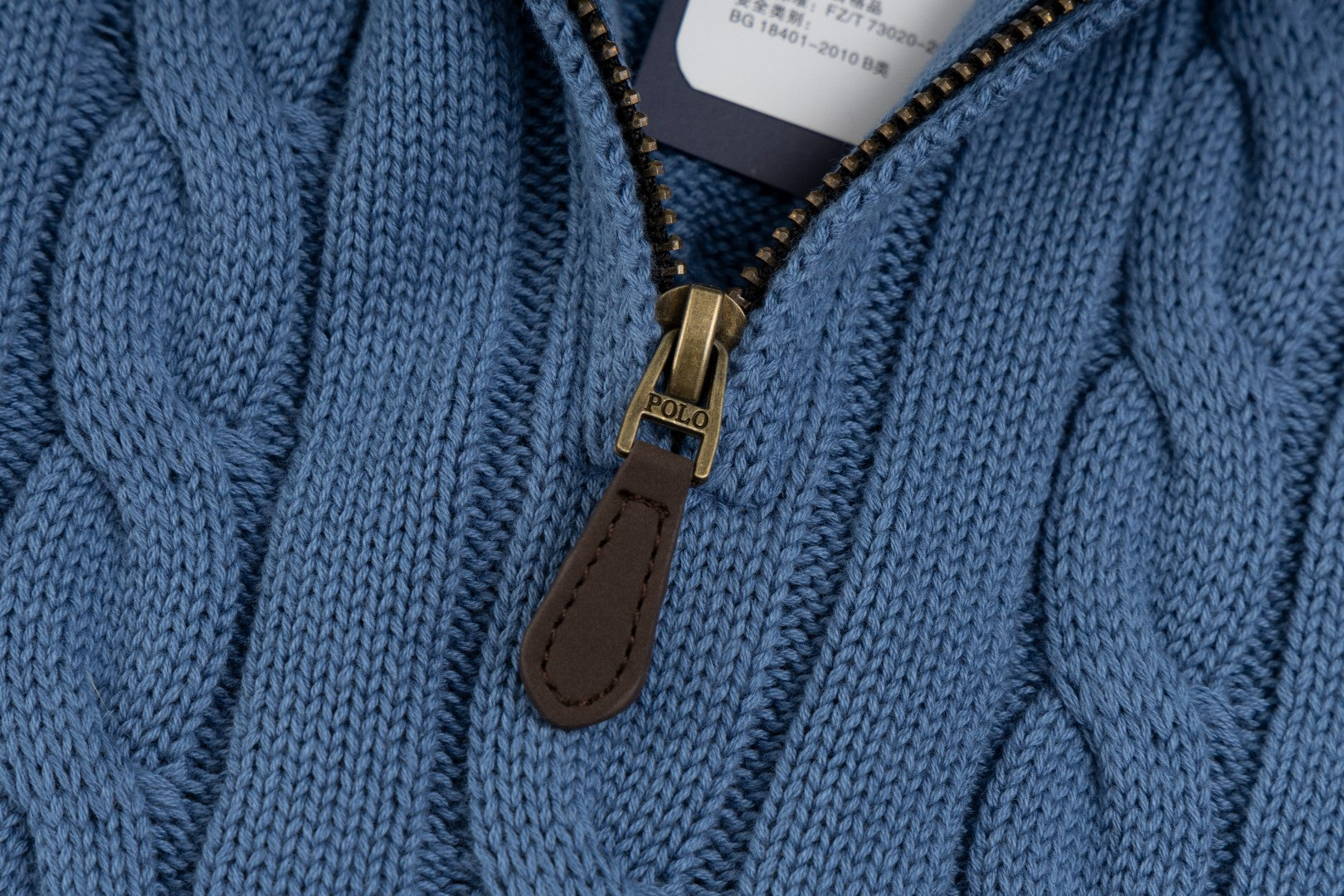 Ralph Lauren Yüksek Yoğunluklu İşlemeli Yarım Balıkçı Yaka Örgü Kazak