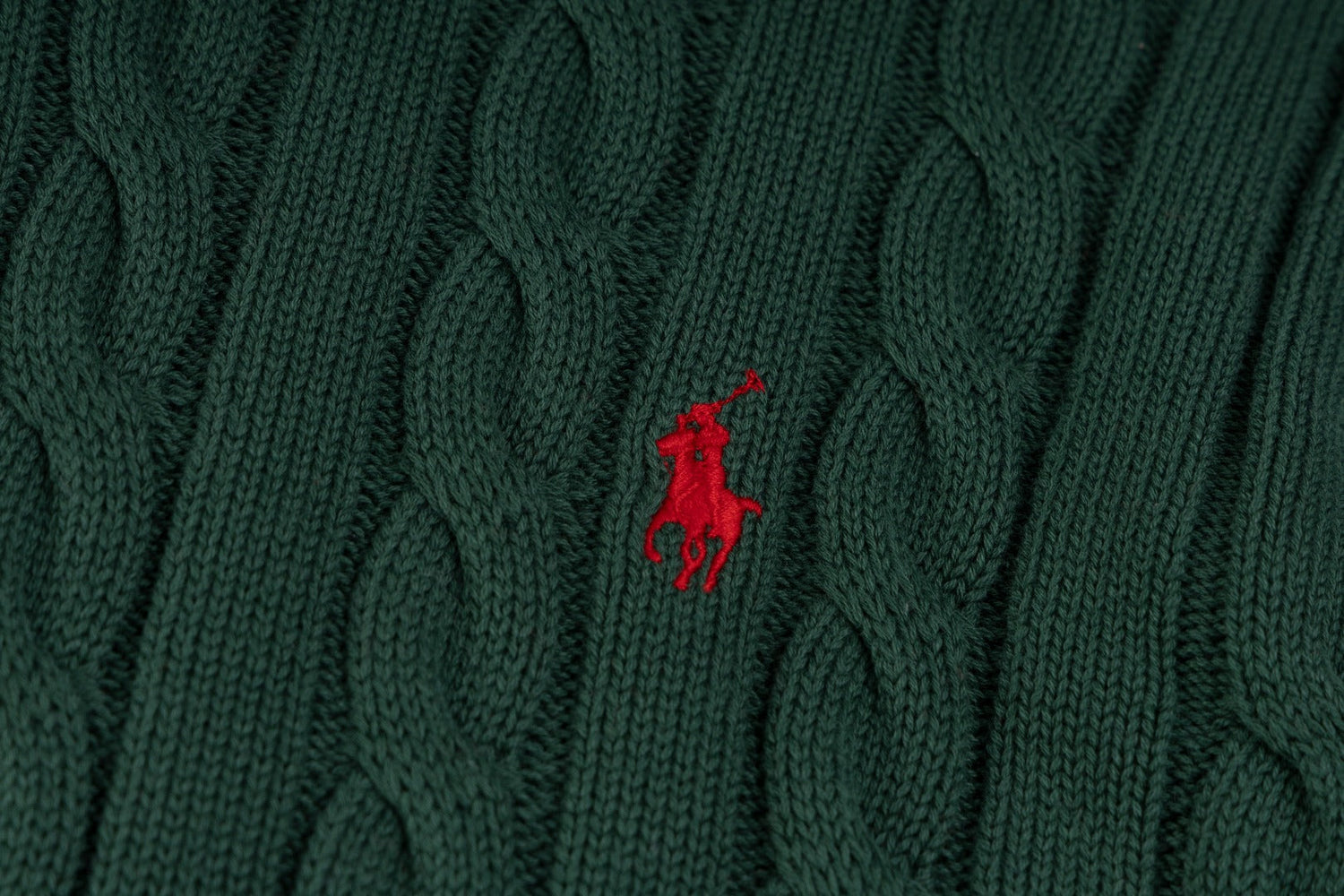 Ralph Lauren Yüksek Yoğunluklu İşlemeli Yarım Balıkçı Yaka Örgü Kazak