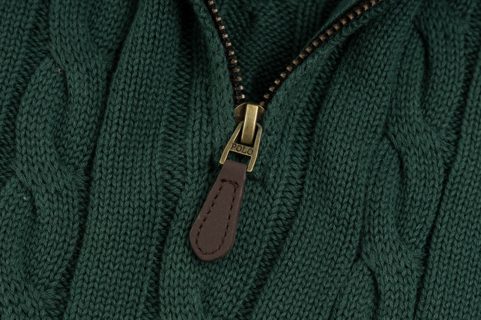 Ralph Lauren Yüksek Yoğunluklu İşlemeli Yarım Balıkçı Yaka Örgü Kazak
