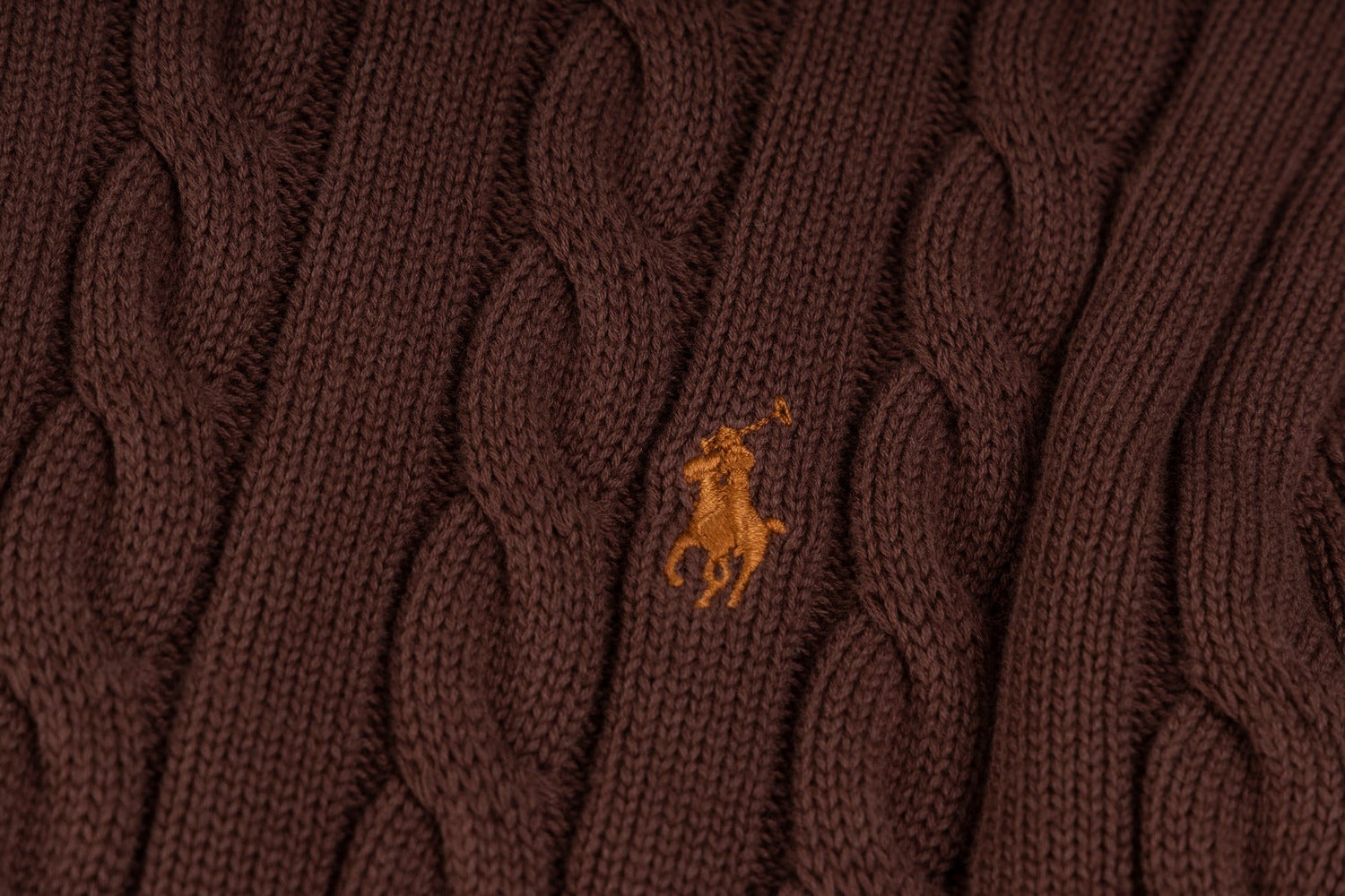 Ralph Lauren Yüksek Yoğunluklu İşlemeli Yarım Balıkçı Yaka Örgü Kazak