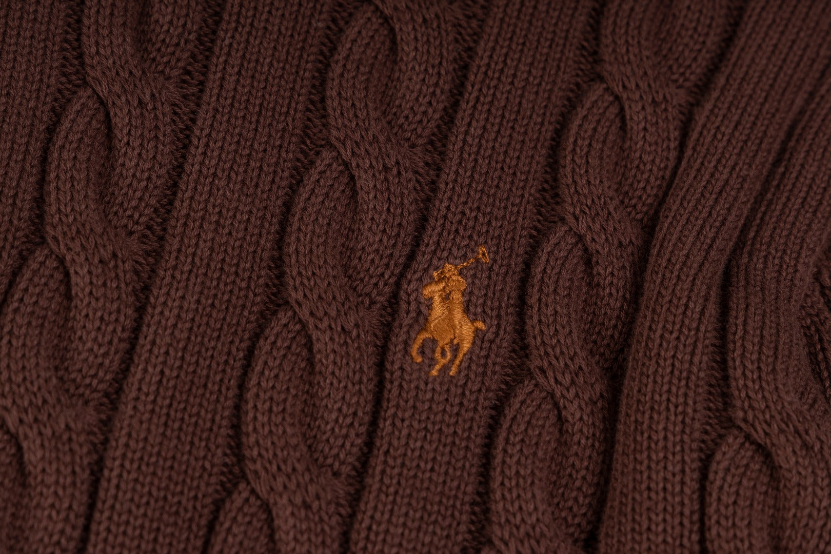 Ralph Lauren Yüksek Yoğunluklu İşlemeli Yarım Balıkçı Yaka Örgü Kazak