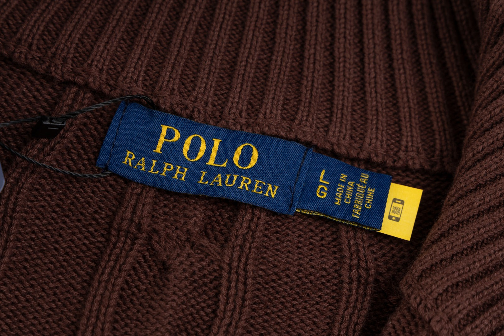 Ralph Lauren Yüksek Yoğunluklu İşlemeli Yarım Balıkçı Yaka Örgü Kazak