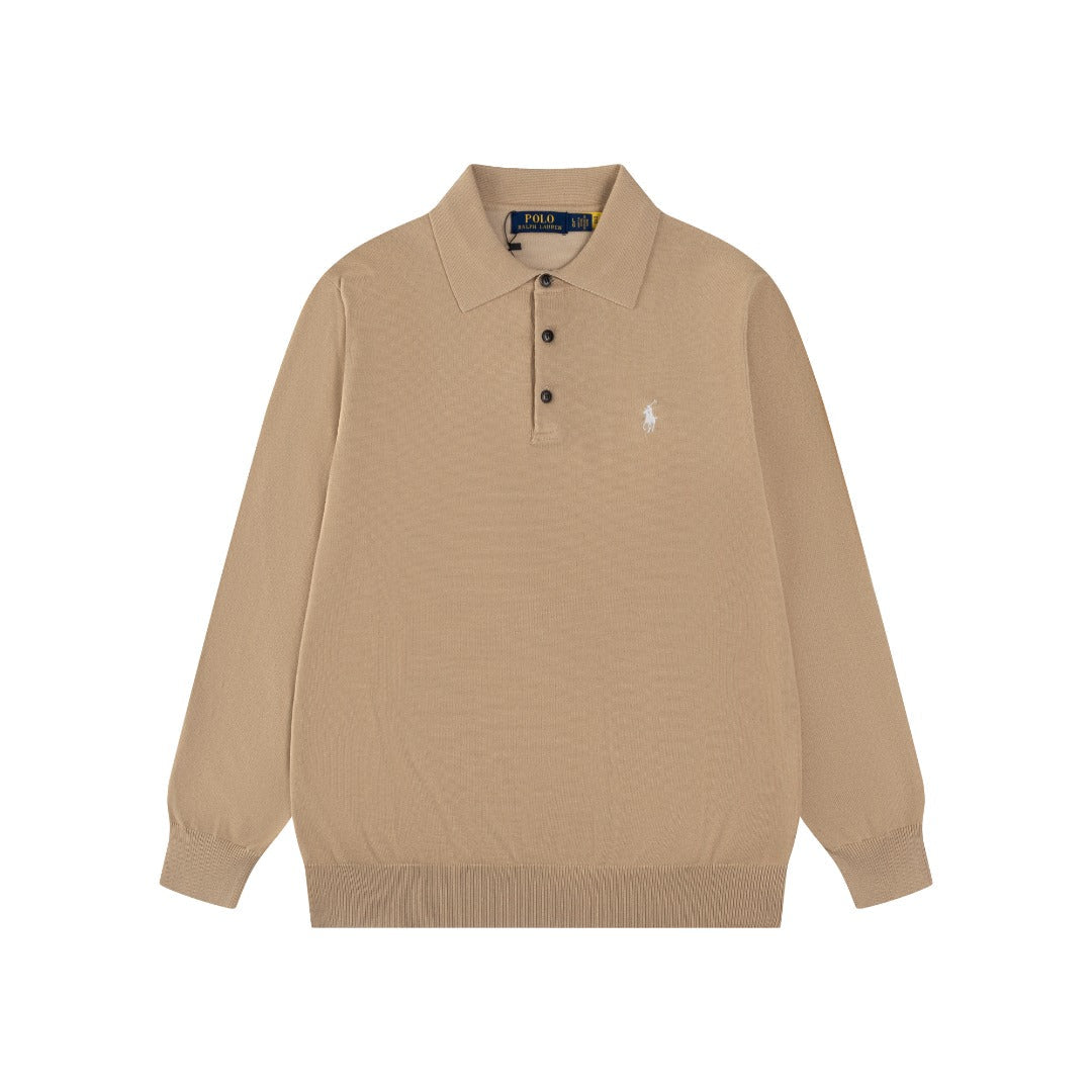 Ralph Lauren Classic Polo Collar Cotton Sweatshirt