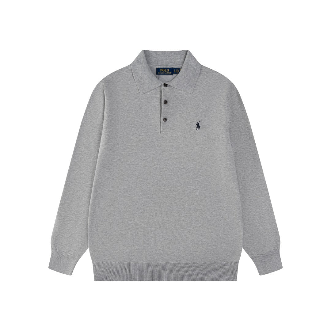 Ralph Lauren Classic Polo Collar Cotton Sweatshirt