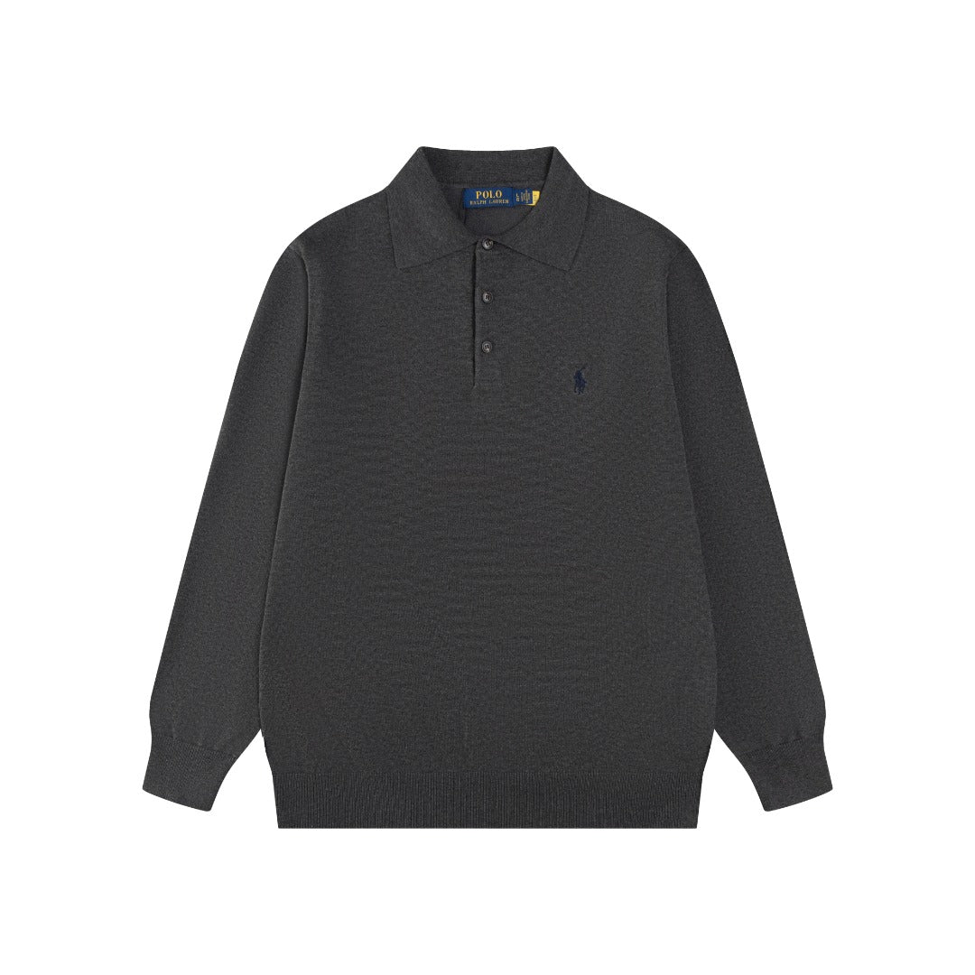 Ralph Lauren Classic Polo Collar Cotton Sweatshirt