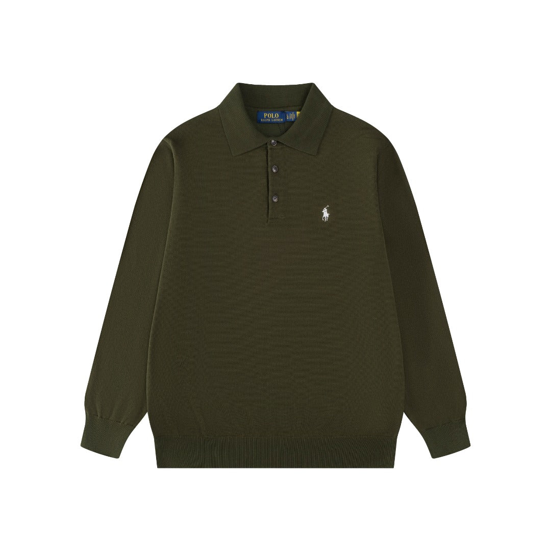 Ralph Lauren Classic Polo Collar Cotton Sweatshirt